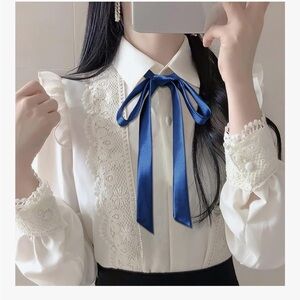 Bow Tie for Women, Satin Ribbon Girls Self-tie Bowtie